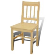 vidaXL Dining Set 5 Pieces Pine Wood Natural vidaXL Dining Set 5 Pieces Pine Wood Natural