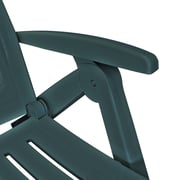 Vidaxl Sun Lounger With Footrest Plastic Green Vidaxl Sun Lounger With Footrest Plastic Green