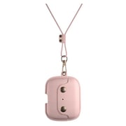 Woodcessories AirPod Pro Leather Necklace Strap Case Old Rose