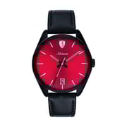 Ferrari 830499 Abetone Quartz Black Leather Watch Men Ferrari 830499 Abetone Quartz Black Leather Watch Men