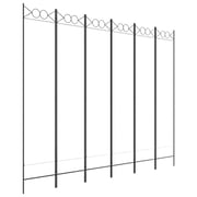 vidaXL 6-Panel Room Divider White 240x200 cm Fabric vidaXL 6-Panel Room Divider White 240x200 cm Fabric