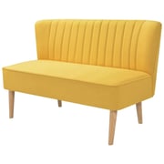 244074 Vidaxl Sofa Fabric 117x55,5x77 Cm Yellow 244074 Vidaxl Sofa Fabric 117x55,5x77 Cm Yellow
