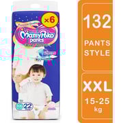 Mamypoko Jumbo Pack, Diaper Pants Extra Absorb, Size XXL, 15-22 Kg (132 Counts) Mamypoko Jumbo Pack, Diaper Pants Extra Absorb, Size XXL, 15-22 Kg (132 Counts)