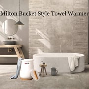 Milton Bucket Style Towel Warmer White, CL1 Milton Bucket Style Towel Warmer White, CL1