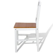 vidaXL Dining Chairs 2 pcs White Pinewood vidaXL Dining Chairs 2 pcs White Pinewood