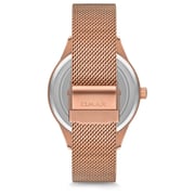 Omax Vintage Collection Rose Gold Mesh Analog Watch For Unisex VC06R28I