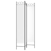 vidaXL 3-Panel Room Divider White 120x220 cm Fabric vidaXL 3-Panel Room Divider White 120x220 cm Fabric