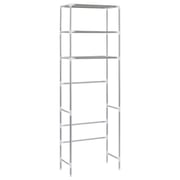 vidaXL 3-Tier Storage Rack over Toilet Silver 53x28x169 cm vidaXL 3-Tier Storage Rack over Toilet Silver 53x28x169 cm