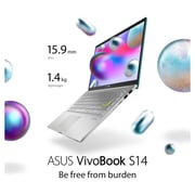 Asus VivoBook S14 S433FL-EB079T Laptop - Core i7 1.8GHz 8GB 512GB 2GB Win10 14inch FHD Green English/Arabic Keyboard Asus VivoBook S14 S433FL-EB079T Laptop - Core i7 1.8GHz 8GB 512GB 2GB Win10 14inch FHD Green English/Arabic Keyboard