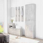 Vidaxl Hallway Wardrobe Concrete Grey 55x25x189 Cm Engineered Wood Vidaxl Hallway Wardrobe Concrete Grey 55x25x189 Cm Engineered Wood
