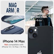 Spigen Mag Armor (MagFit) compatible with Magsafe designed for iPhone 14 Plus case cover (2022) - Navy Blue Spigen Mag Armor (MagFit) compatible with Magsafe designed for iPhone 14 Plus case cover (2022) - Navy Blue