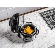 Ninja Foodi Multi-cooker [op350uk], 9-in-1, 6l, Electric Pressure Cooker And Air Fryer, Brushed Steel And Black