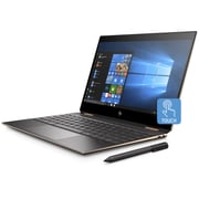 HP Spectre x360 13-AP0009NE Convertible Touch Laptop - Core i7 1.8GHz 16GB 1TB Shared Win10 13.3inch FHD Dark Ash Silver