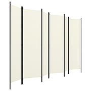 Vidaxl 6-panel Room Divider Cream White 300x180 Cm Vidaxl 6-panel Room Divider Cream White 300x180 Cm