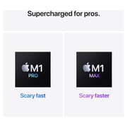 MacBook Pro 16-inch (2021) - M1 Pro Chip 16GB 1TB 16-core GPU Silver English/Arabic Keyboard - Middle East Version MacBook Pro 16-inch (2021) - M1 Pro Chip 16GB 1TB 16-core GPU Silver English/Arabic Keyboard - Middle East Version
