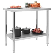 vidaXL Kitchen Work Table 100x60x85 cm Stainless Steel vidaXL Kitchen Work Table 100x60x85 cm Stainless Steel