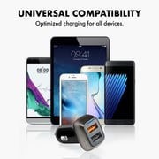 Promate 2 Port Car Charger Silver Promate 2 Port Car Charger Silver