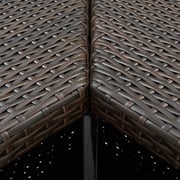 Vidaxl Corner Bar Table Brown 100x50x105 Cm Poly Rattan Vidaxl Corner Bar Table Brown 100x50x105 Cm Poly Rattan