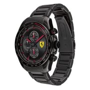 Scuderia Ferrari Speedracer Quartz Black Stainless Steel Watch For Men 830654