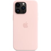 Apple iPhone 14 Pro Max Silicone Case Chalk Pink with MagSafe Apple iPhone 14 Pro Max Silicone Case Chalk Pink with MagSafe
