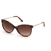 Swarovski SK0190-52F-58 Women's Sunglasses Dark Havana/Gradient Brown