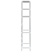 vidaXL 3-Tier Storage Rack over Toilet Silver 53x28x169 cm vidaXL 3-Tier Storage Rack over Toilet Silver 53x28x169 cm