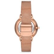 Omax Sparkle Collection Rose Gold Mesh Analog Watch For Women SPM02R68B