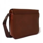 Roberto Ballmore SC44231 Brown Magnetic Flap Closure Messenger Bag Men