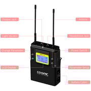 Coopic Uhf Dual-channel Wireless Microphone R1 Receiver And T1 Transmitters System Is Intended For Dslr Video And Field Recording Applications Coopic Uhf Dual-channel Wireless Microphone R1 Receiver And T1 Transmitters System Is Intended For Dslr Video And Field Recording Applications