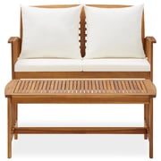 Vidaxl 2 Piece Garden Lounge Set With Cushions Solid Acacia Wood Vidaxl 2 Piece Garden Lounge Set With Cushions Solid Acacia Wood