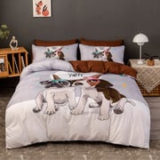 Deals For Less Luna Home - Without Filler 6 Pieces King Size, Cute Dog 3d Design, Bedding Set