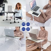 Newvante -Laptop Table With Cooling Pad , Cooling Laptop Desk