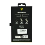Ferrari Pu Leather Case With Printed Big Sf Logo For Iphone 14 Pro Max Black