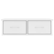 Vidaxl Wall-mounted Drawer Shelf White 60x26x18.5 Cm Chipboard Vidaxl Wall-mounted Drawer Shelf White 60x26x18.5 Cm Chipboard