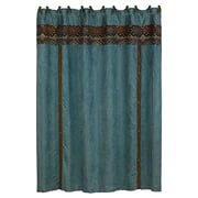 Hiend Accents Del Rio Faux Suede Western Shower Curtain & Rings Bath Set, 72 Hiend Accents Del Rio Faux Suede Western Shower Curtain & Rings Bath Set, 72