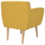 244069 Vidaxl Armchair Fabric 67x59x77 Cm Yellow 244069 Vidaxl Armchair Fabric 67x59x77 Cm Yellow