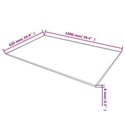 vidaXL Table Top Tempered Glass Rectangular 1000x620 mm vidaXL Table Top Tempered Glass Rectangular 1000x620 mm