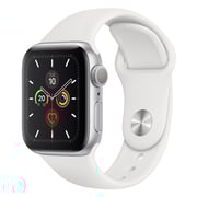 Apple Watch Series 5 GPS 44mm Silver Aluminium Case with White Sport Band Apple Watch Series 5 GPS 44mm Silver Aluminium Case with White Sport Band