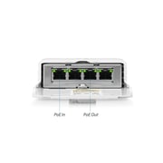 Ubiquiti Unifi Outdoor 4 Port PoE Nano Switch 1 in 3 Out Gigabit 24V Passive PoE Ports White Ubiquiti Unifi Outdoor 4 Port PoE Nano Switch 1 in 3 Out Gigabit 24V Passive PoE Ports White