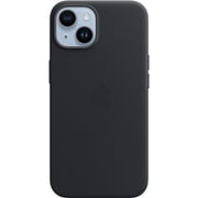 Apple iPhone 14 Leather Case Midnight with MagSafe