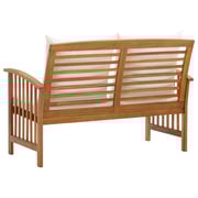 Vidaxl Garden Bench With Cushions 119 Cm Solid Acacia Wood Vidaxl Garden Bench With Cushions 119 Cm Solid Acacia Wood
