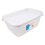 Rectangular Cuisine Lunch Storage Box & Lid Clear/Ice White 6L