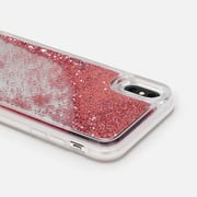 Casetify Glitter Case iPhone Xs/X Rose Gold Confetti Hearts