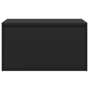 Vidaxl Hall Bench 80x40x45 Cm Black Engineered Wood Vidaxl Hall Bench 80x40x45 Cm Black Engineered Wood