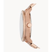 Fossil Women's Dayle Three-hand Date Rose Gold-tone Stainless Steel Watch Bq3596 Fossil Women's Dayle Three-hand Date Rose Gold-tone Stainless Steel Watch Bq3596