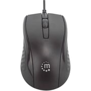 Manhattan Wired Optical Mouse 11.8cm Black Manhattan Wired Optical Mouse 11.8cm Black