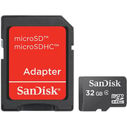  بطاقة ذاكرة مايكرو سانديسك سعة 32 جيجابايت مع محول SDSDQM032GB35A