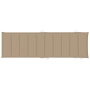 vidaXL Sun Lounger Cushion Beige 186x58x3 cm vidaXL Sun Lounger Cushion Beige 186x58x3 cm