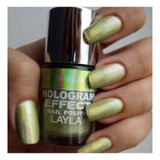 Layla Hologram effect Nail Polish Gold Idol 009