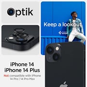 Spigen GLAStR EZ-Fit Optik PRO Camera Lens Screen Protector designed for iPhone 14 and iPhone 14 PLUS (2022) - Black [2 Pack]